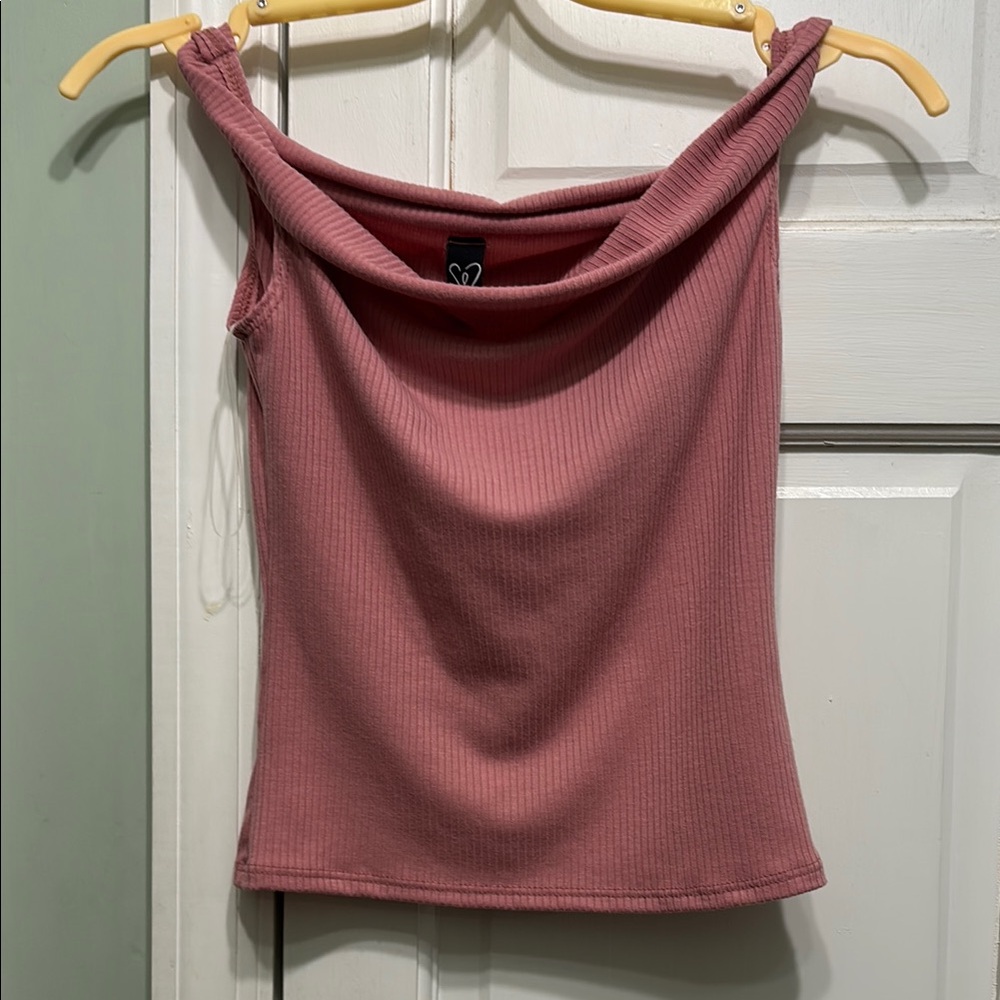 COPY - Elegant Pink Off-Shoulder Top